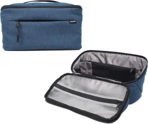 Travel Toiletry Bag for Men Large, Mens Dopp Kit for Tolietries, Shaving Pouch Organizer for Traveling Essentials, Medicine Hygiene Bathroom Shower Bag, Full-Open, Water Resistant, Lightweight, Navy