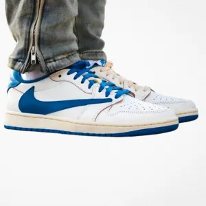 Travia Scott X Nike Air Jordan 1 Low - Ultimate Heat on the Court with OG Box!