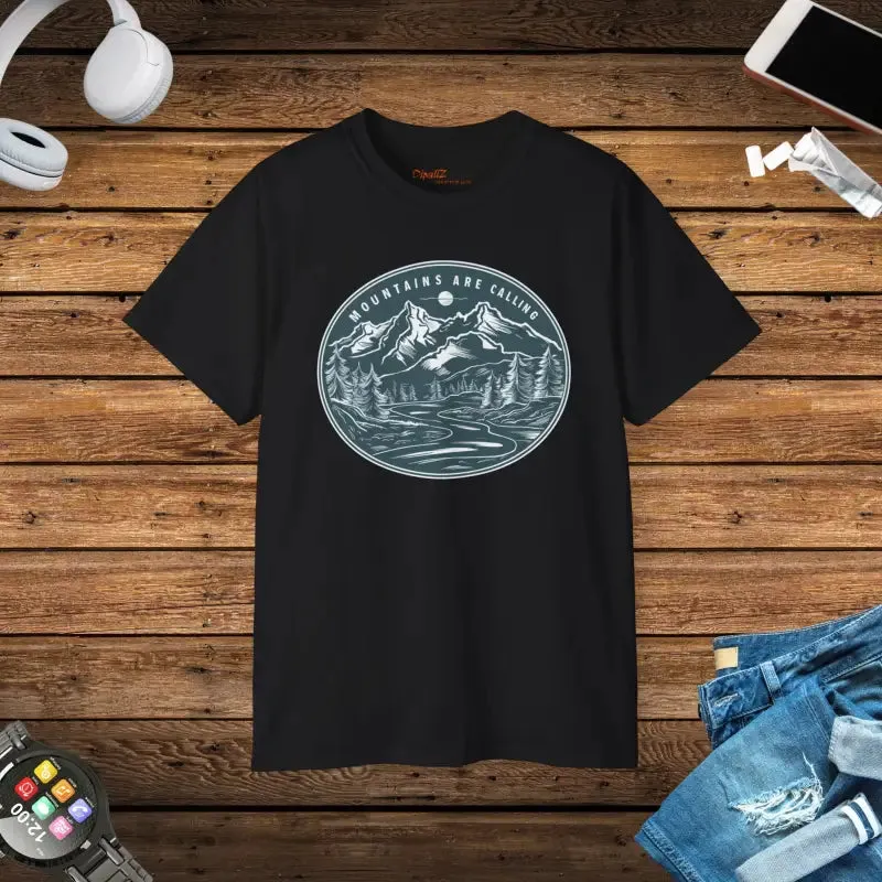 Trendy Mountains are Calling t Shirt for Outdoor Vibes