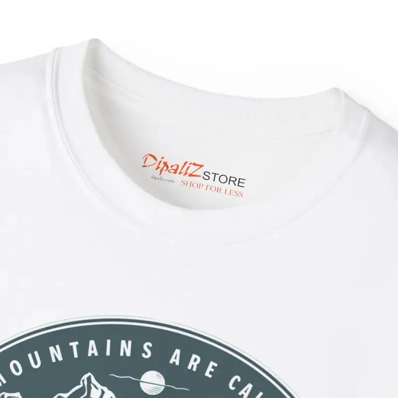 Trendy Mountains are Calling t Shirt for Outdoor Vibes