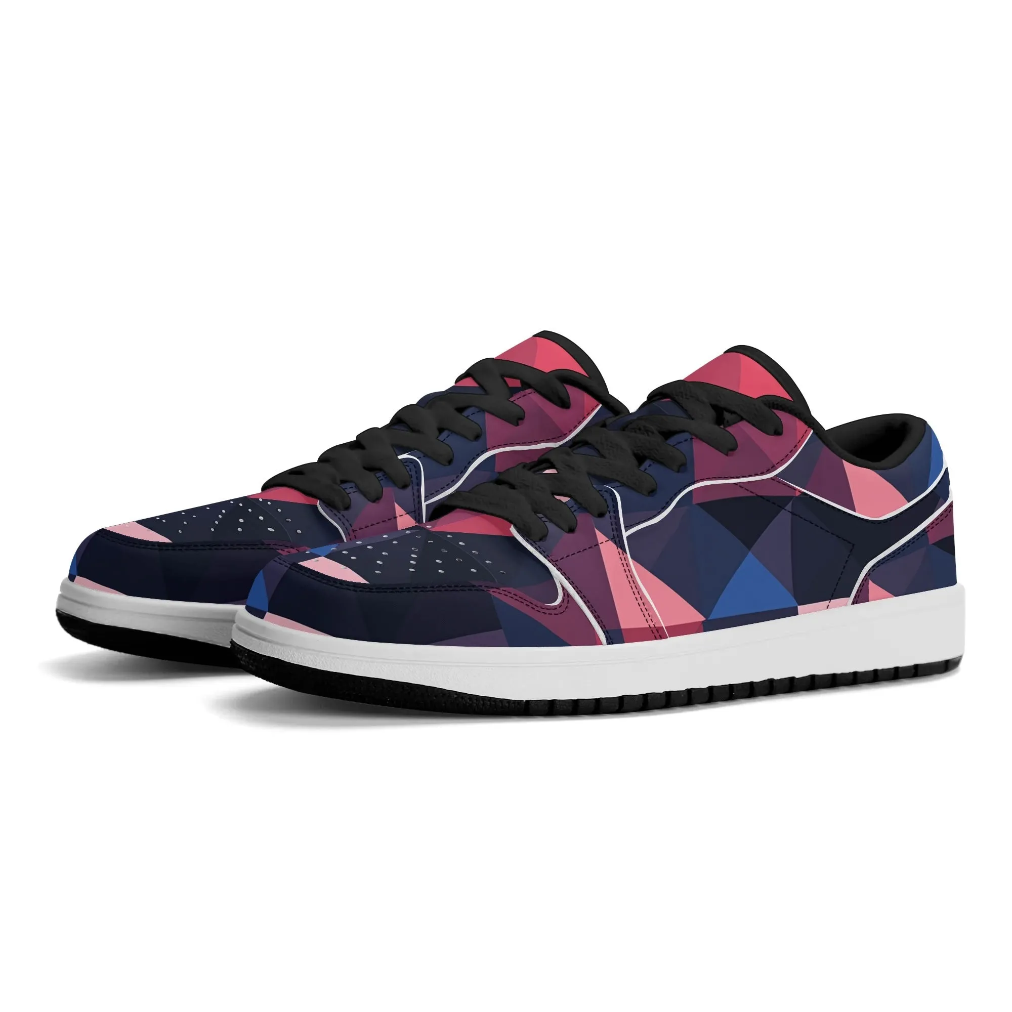 Triangle v1 Low Top Leder Sneaker für Herren