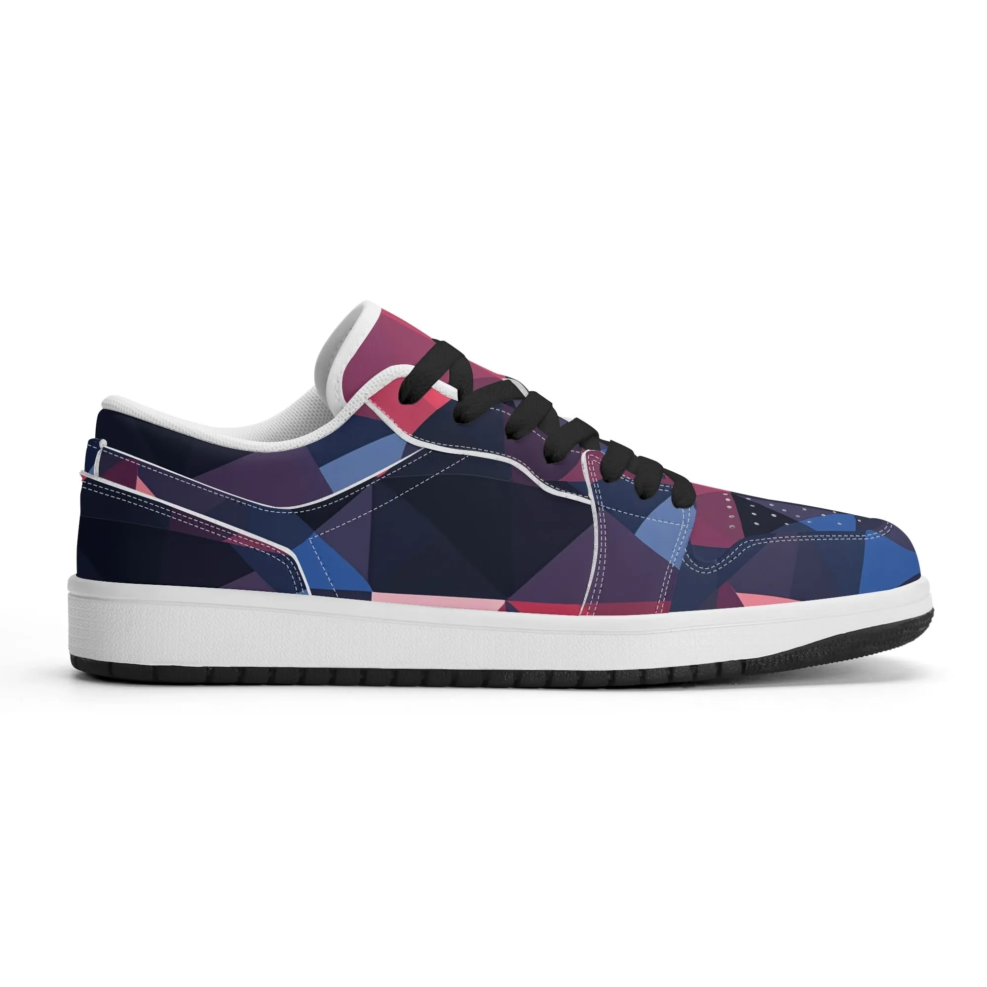 Triangle v1 Low Top Leder Sneaker für Herren