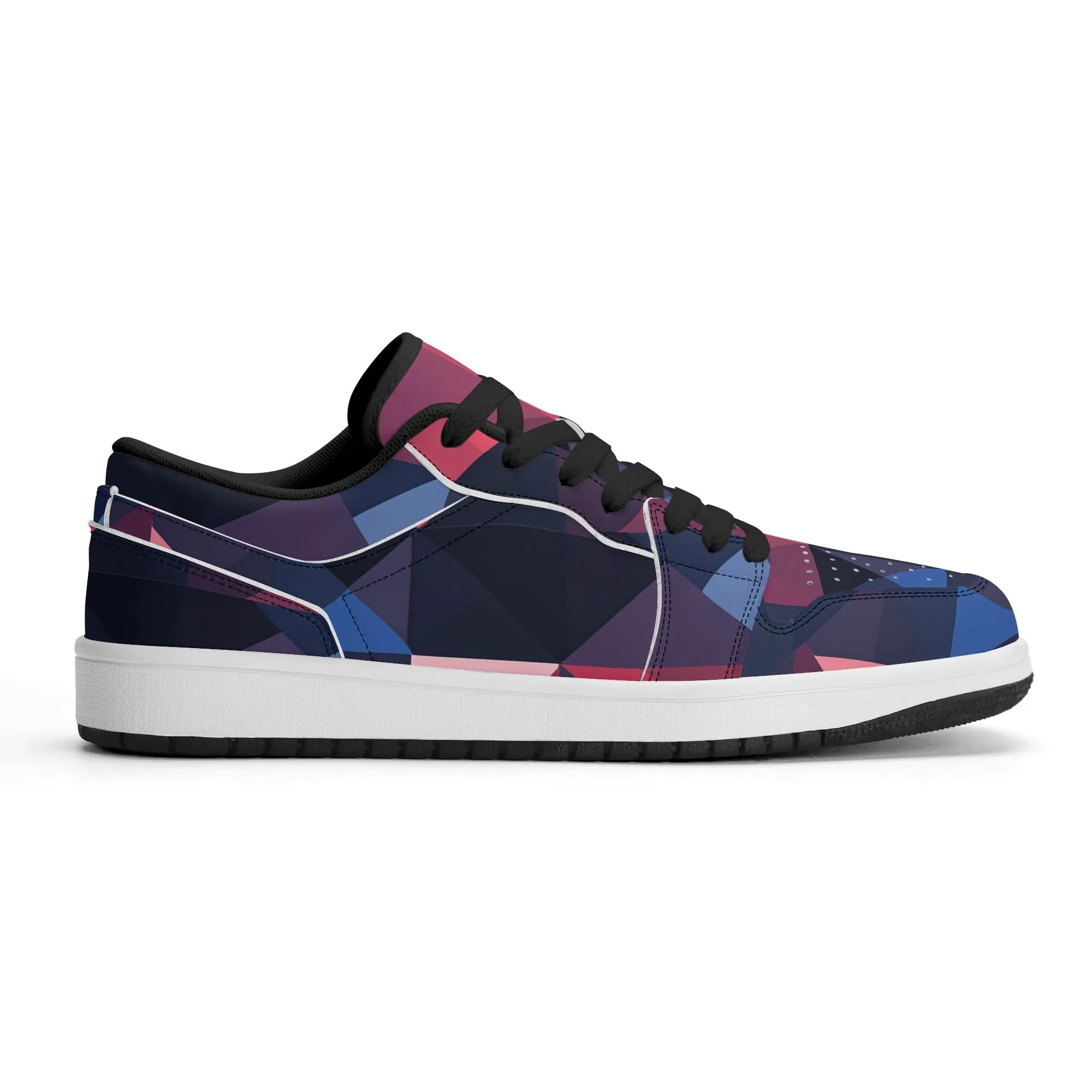 Triangle v1 Low Top Leder Sneaker für Herren