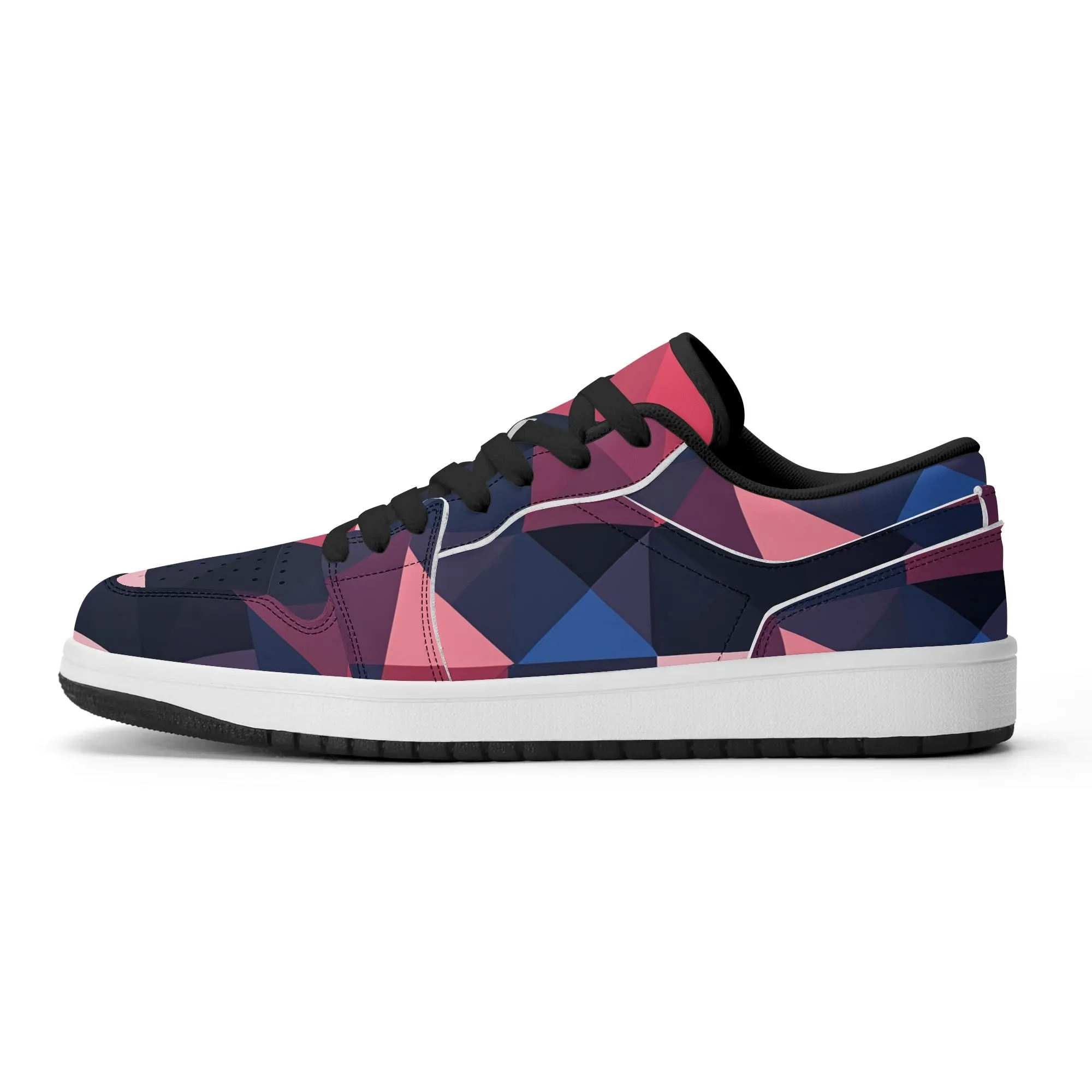 Triangle v1 Low Top Leder Sneaker für Herren
