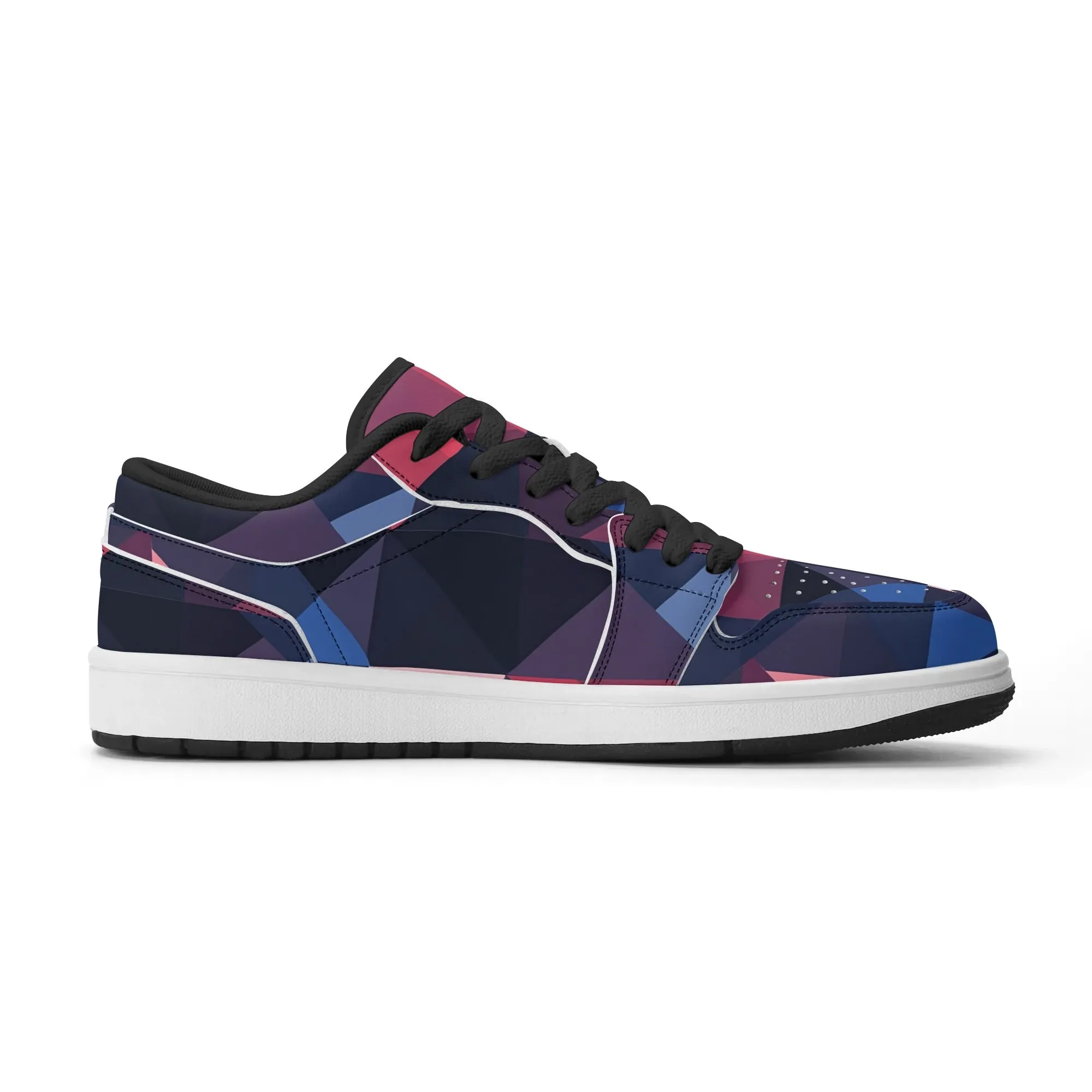 Triangle v1 Low Top Leder Sneaker für Herren