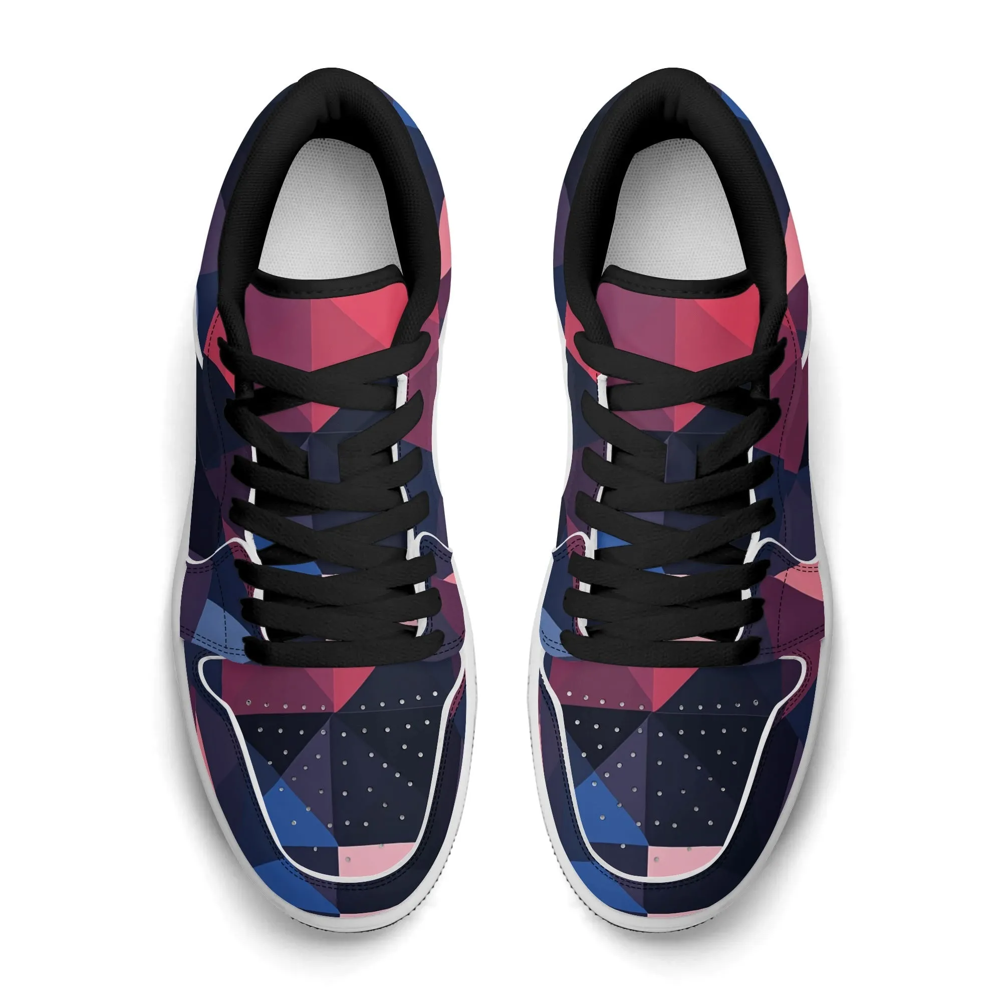 Triangle v1 Low Top Leder Sneaker für Herren