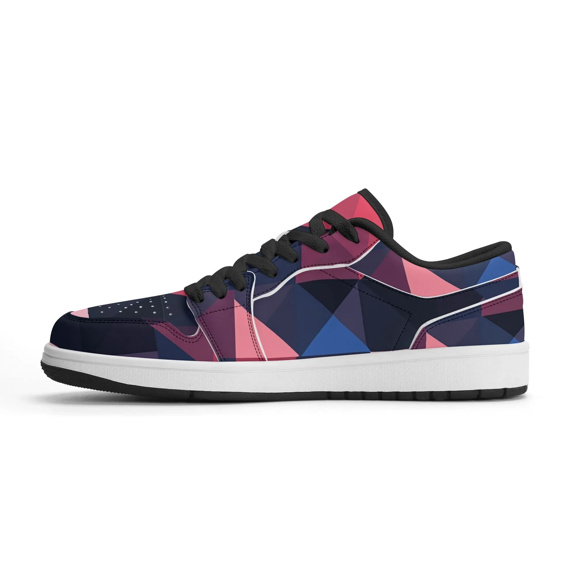 Triangle v1 Low Top Leder Sneaker für Herren