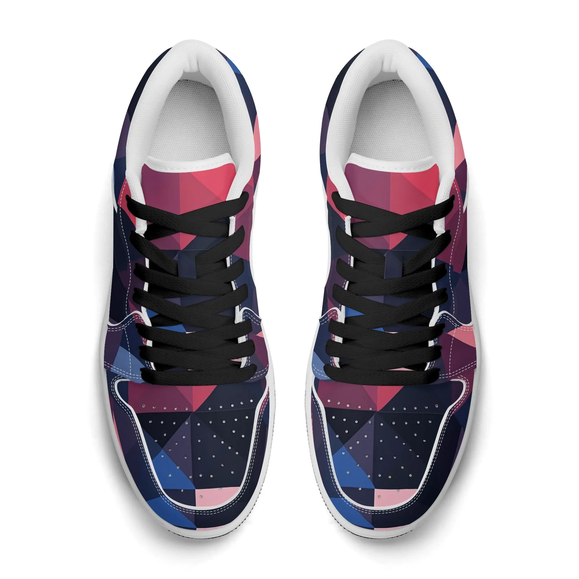 Triangle v1 Low Top Leder Sneaker für Herren
