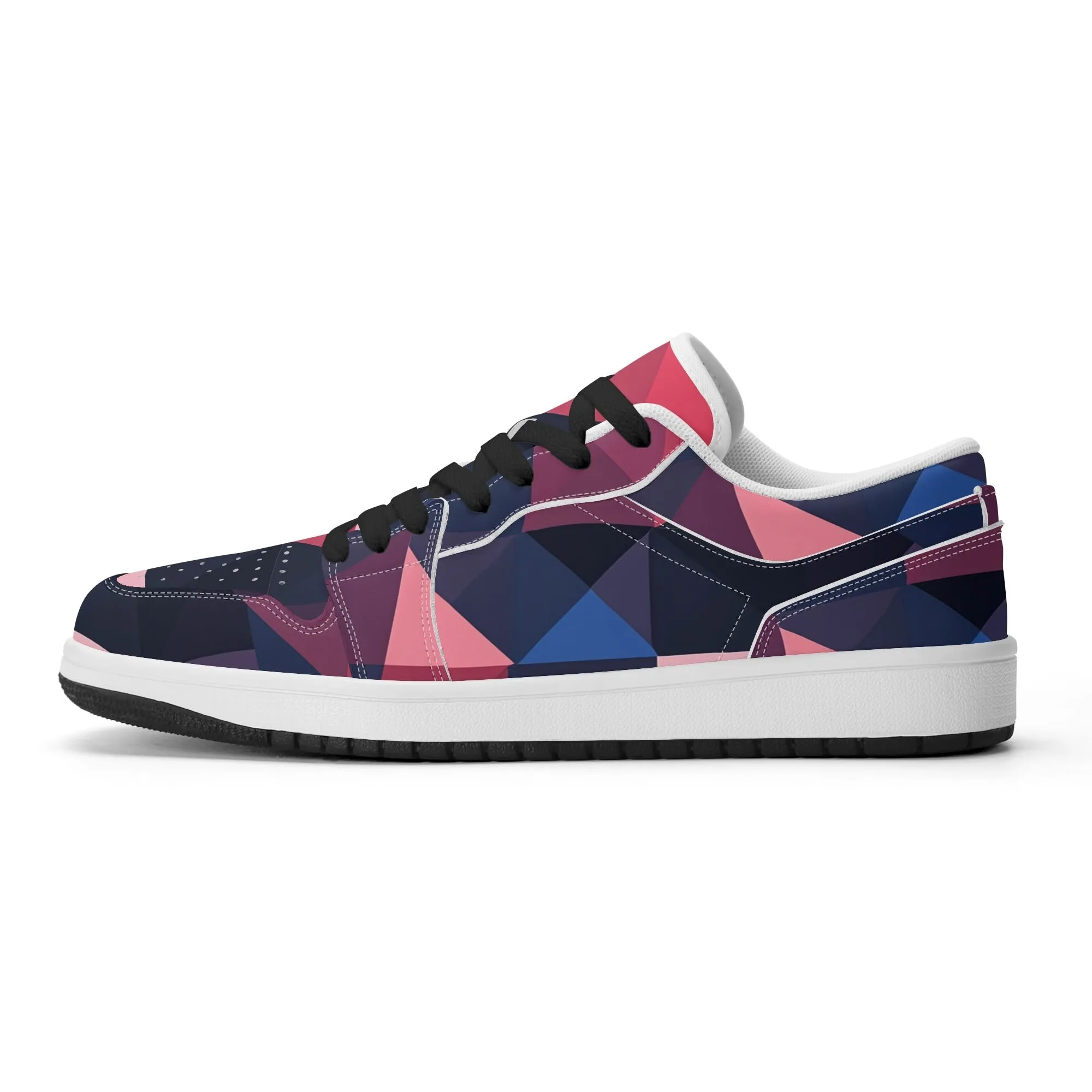 Triangle v1 Low Top Leder Sneaker für Herren
