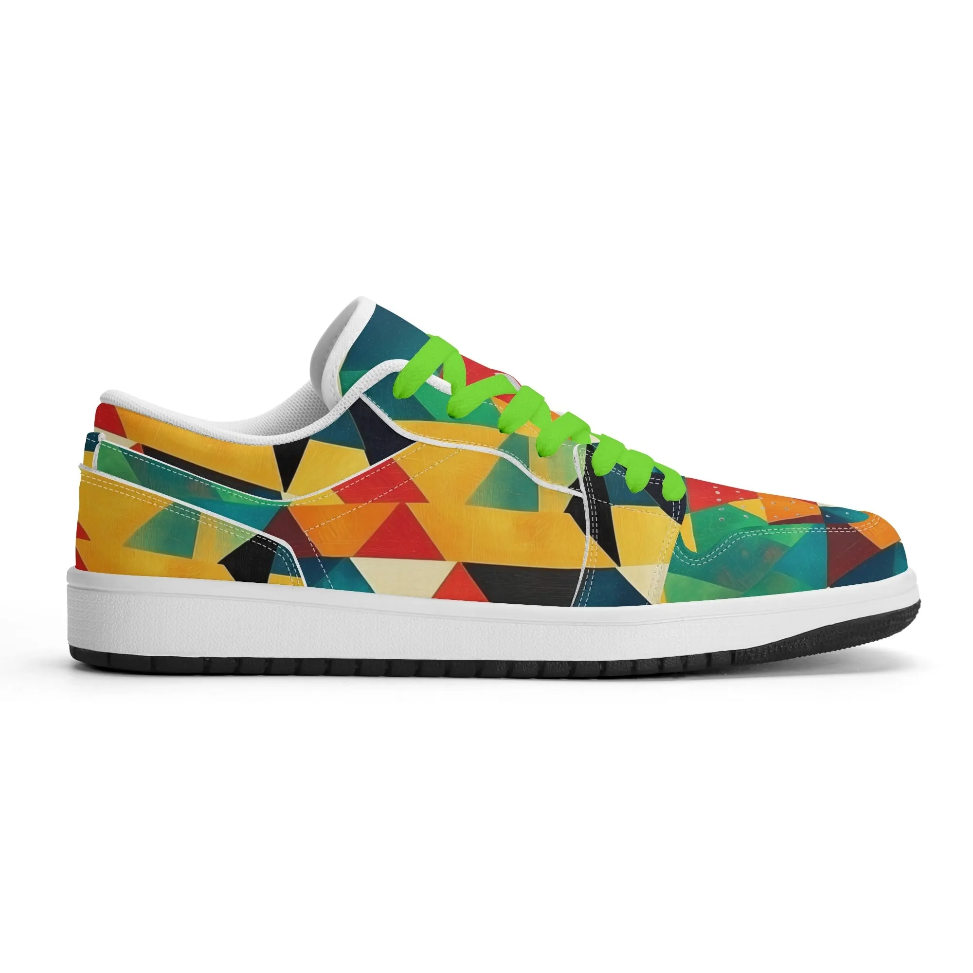 Triangle v7 Low Top Leder Sneaker für Damen