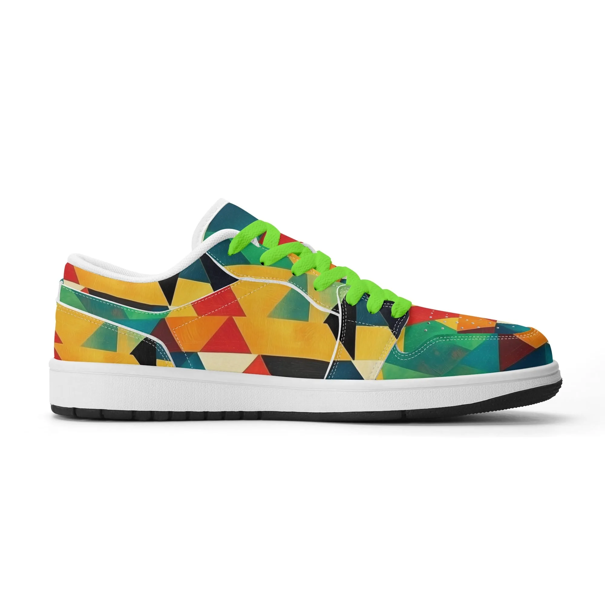 Triangle v7 Low Top Leder Sneaker für Damen