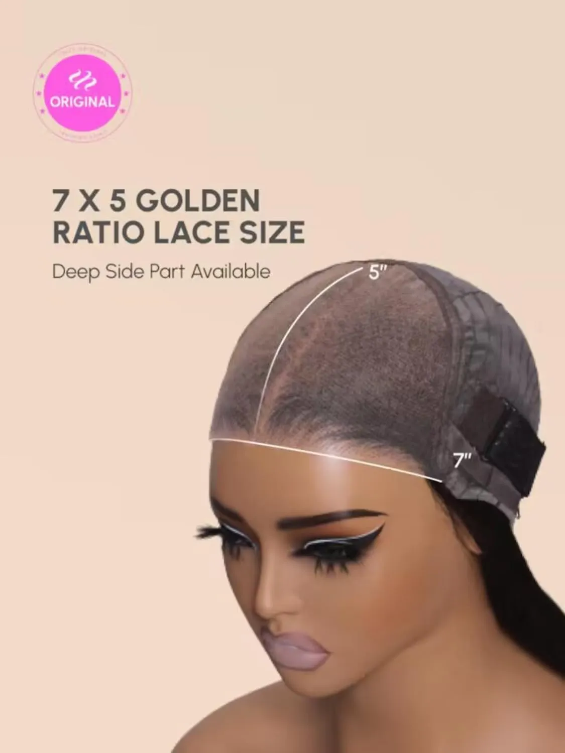 UNICE Bye Bye Knots 7x5 Pre Cut Lace Glueless Wig Reddish Brown Body Wave Wig Pre Bleached Invisible Knots Pre Everything Wig Human Hair Wig Pre Plucked 150% Density 16 Inch