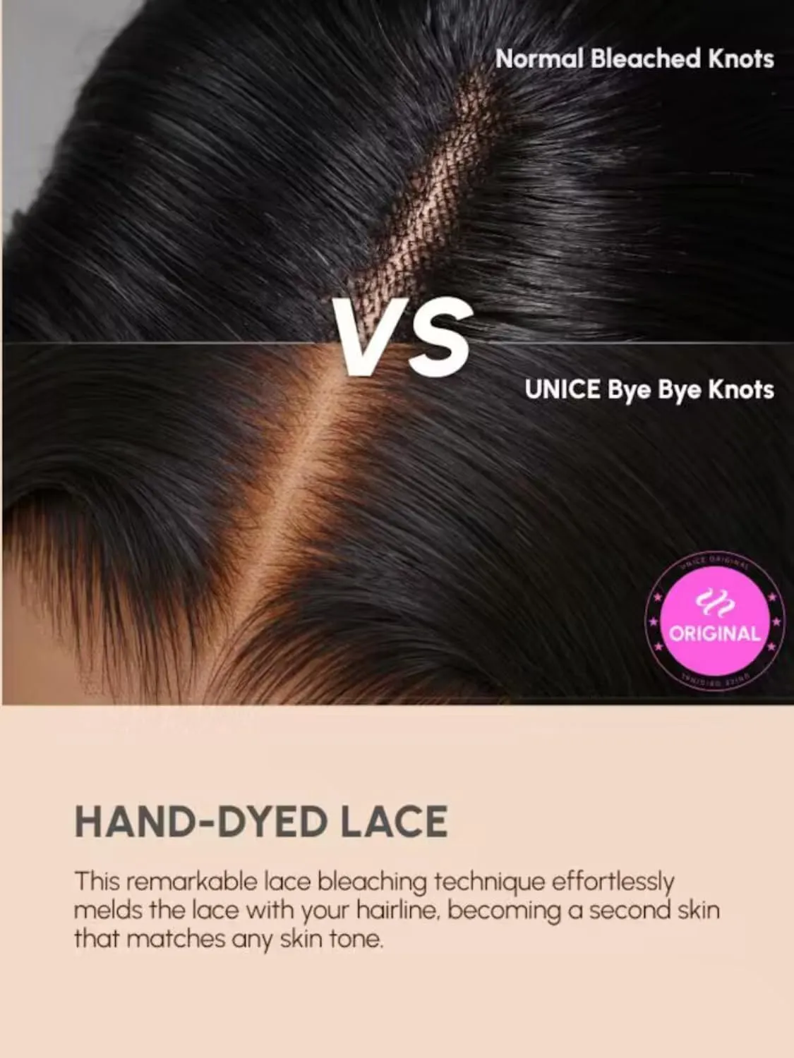 UNICE Bye Bye Knots 7x5 Pre Cut Lace Glueless Wig Reddish Brown Body Wave Wig Pre Bleached Invisible Knots Pre Everything Wig Human Hair Wig Pre Plucked 150% Density 16 Inch