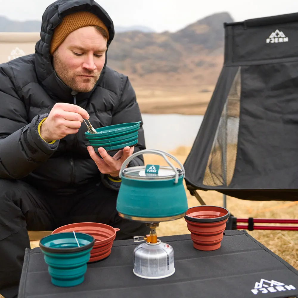 Utendørs Lightweight Camping Table (Black)