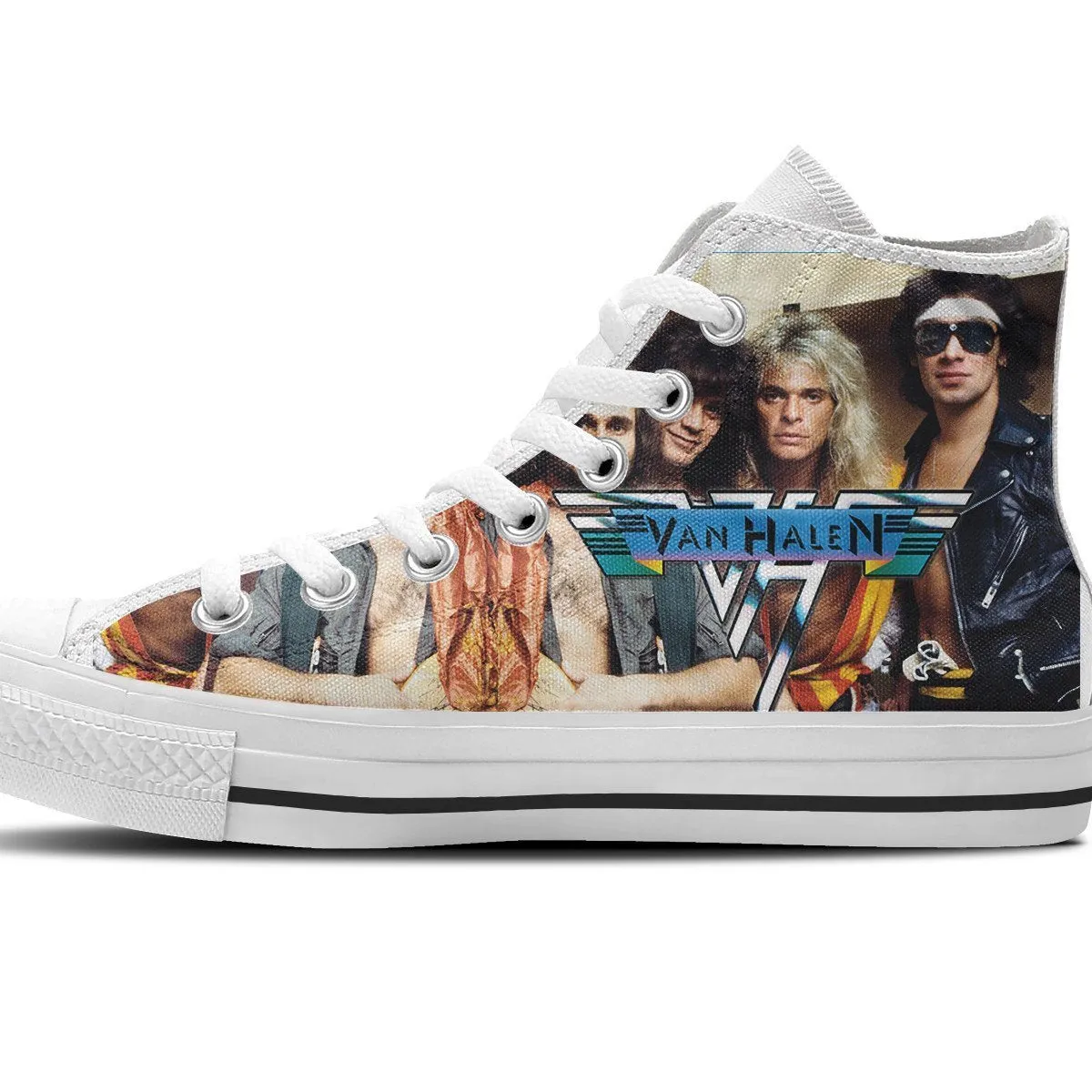 van halen mens high top sneakers
