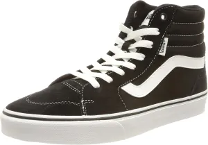 Vans Men's Hi-Top Trainers Sneaker, Suede Canvas Black White, 8