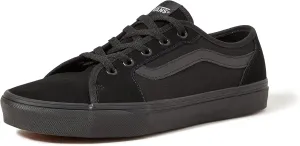 Vans Women's Low-Top Trainer Sneaker, Suede Canvas Black Black, 6.5