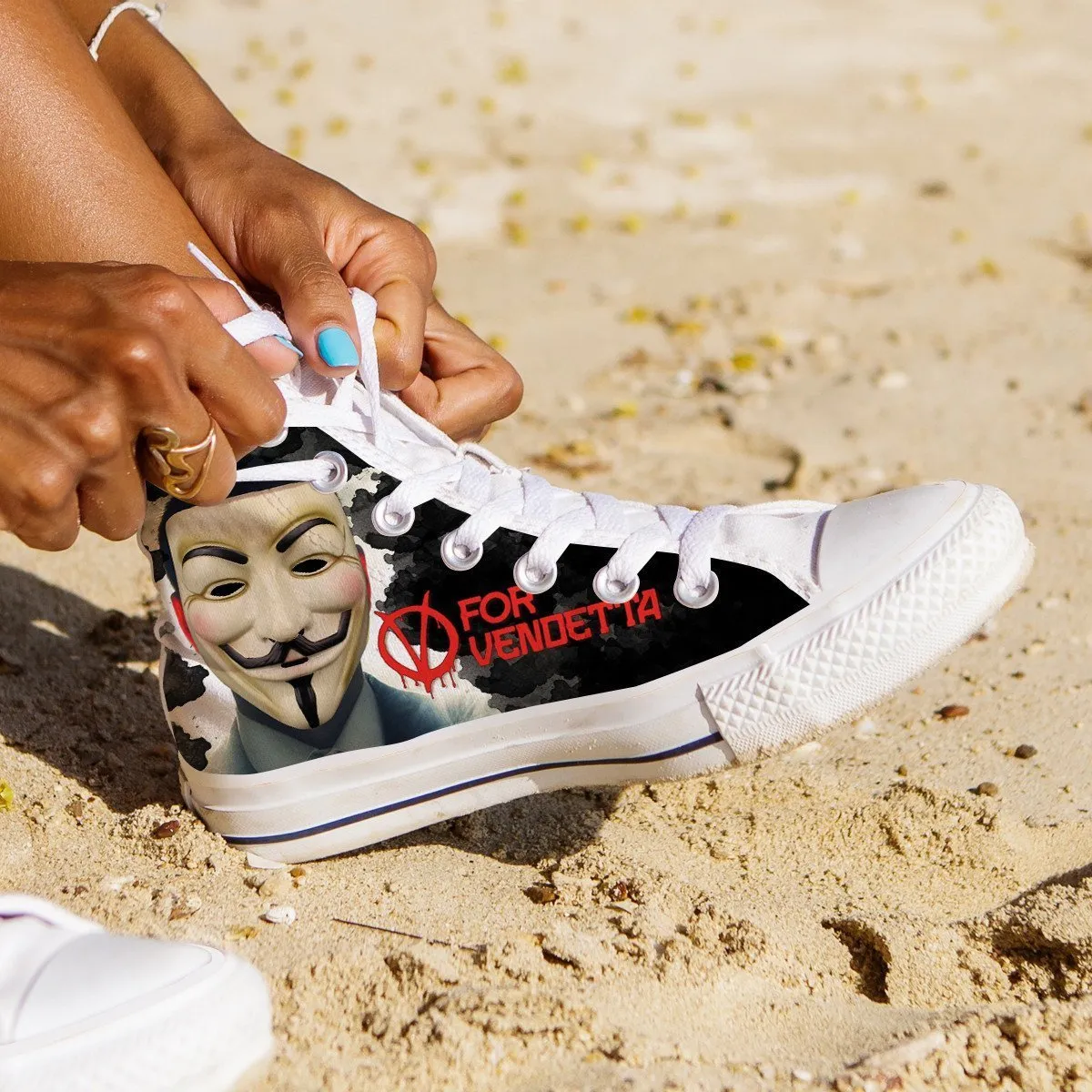 vendetta ladies high top sneakers