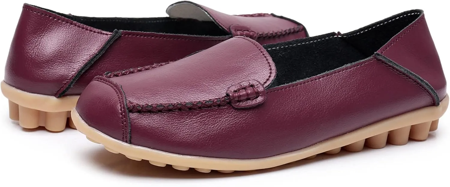 VenusCelia Women's Comfort Walking on Clouds Flat Loafer