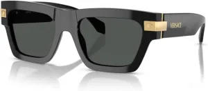 Versace VE4464 Rectangular Sunglasses for Men   BUNDLE With Designer iWear Complimentary Eyewear Kit