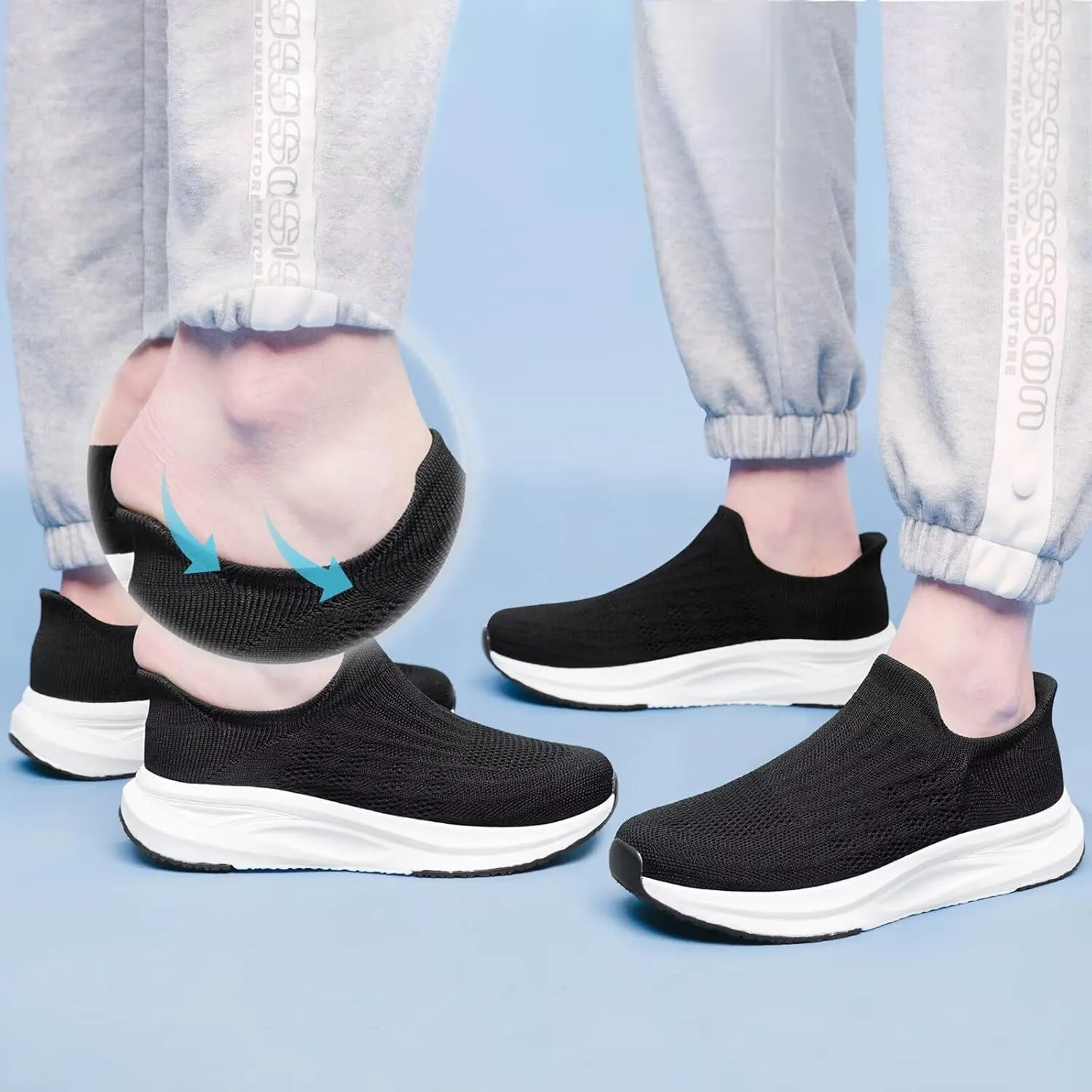 vibdiv Slip-on Walking Shoes Women Barefoot Barefoot Sock Sneakers Flat Casual Lightweight Comfortable Breathable Laceless