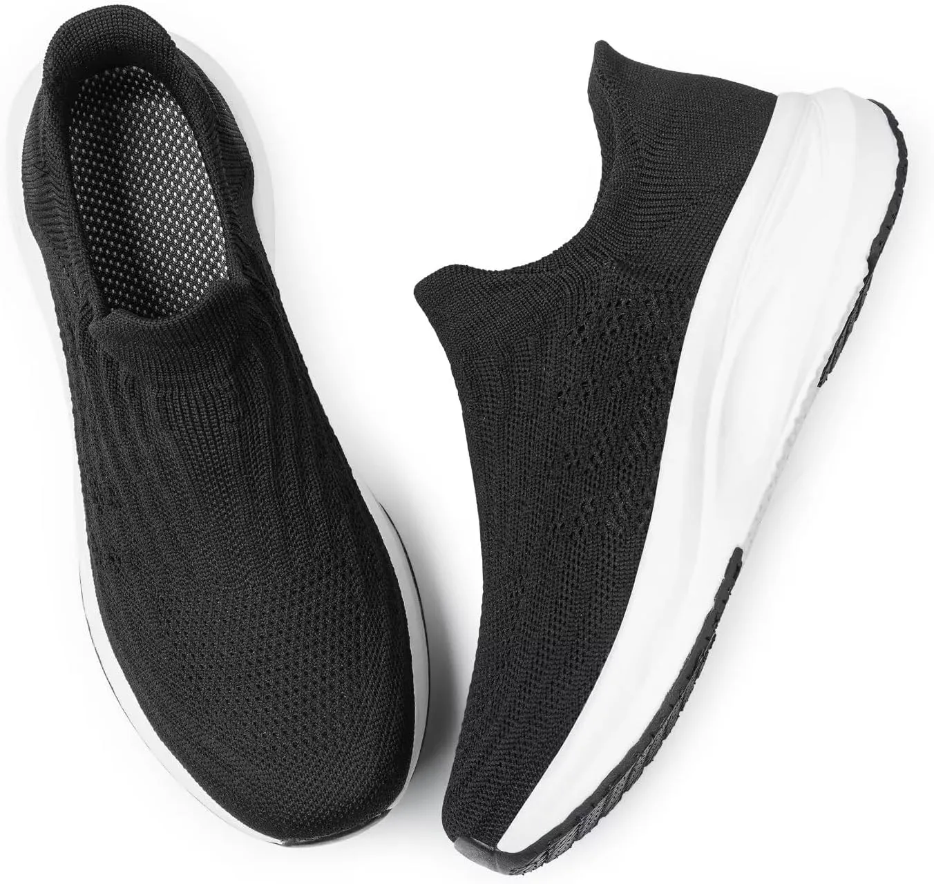 vibdiv Slip-on Walking Shoes Women Barefoot Barefoot Sock Sneakers Flat Casual Lightweight Comfortable Breathable Laceless