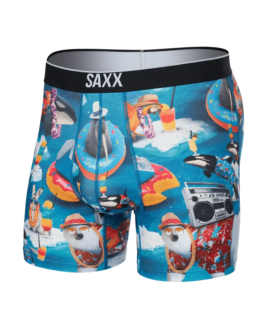 Volt Breathable Mesh Comfort Boxer Brief 5" Arctic Blast SAXX Underwear