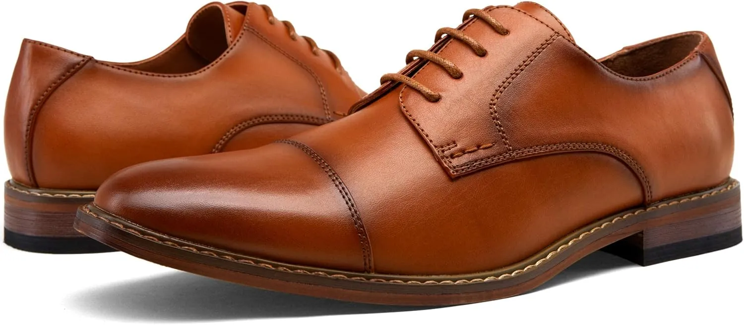 Vostey Men's Dress Shoes Oxford Shoes Formal Dress Shoes for Men Business Derby Shoes