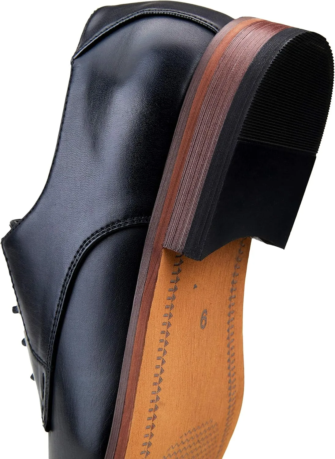 Vostey Men's Dress Shoes Oxford Shoes Formal Dress Shoes for Men Business Derby Shoes