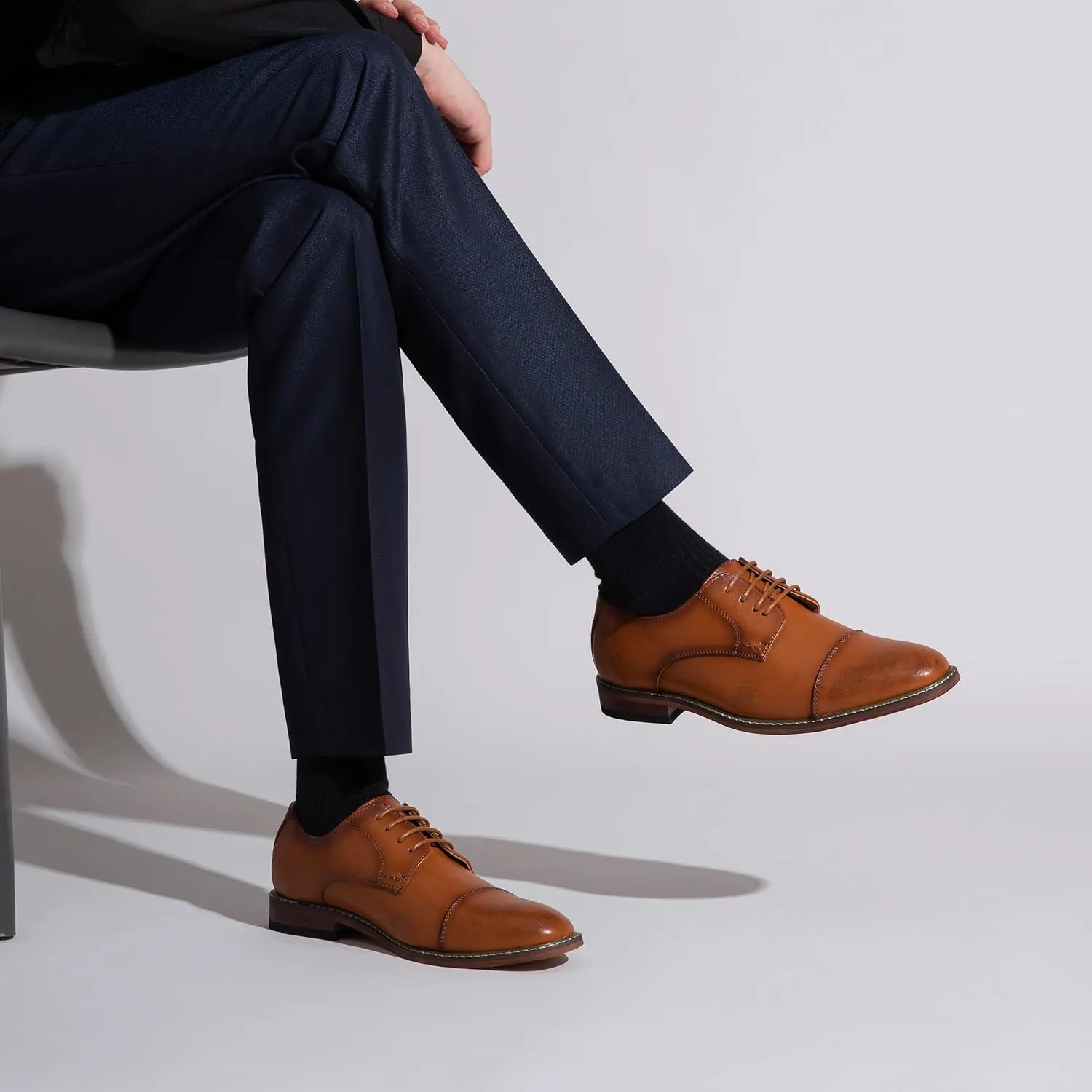 Vostey Men's Dress Shoes Oxford Shoes Formal Dress Shoes for Men Business Derby Shoes