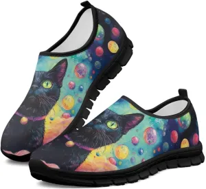 Walking Shoes for Women Slip On Low Top Casual Flat Sneakers Lightweight Breathable Mesh Tennis Footwear