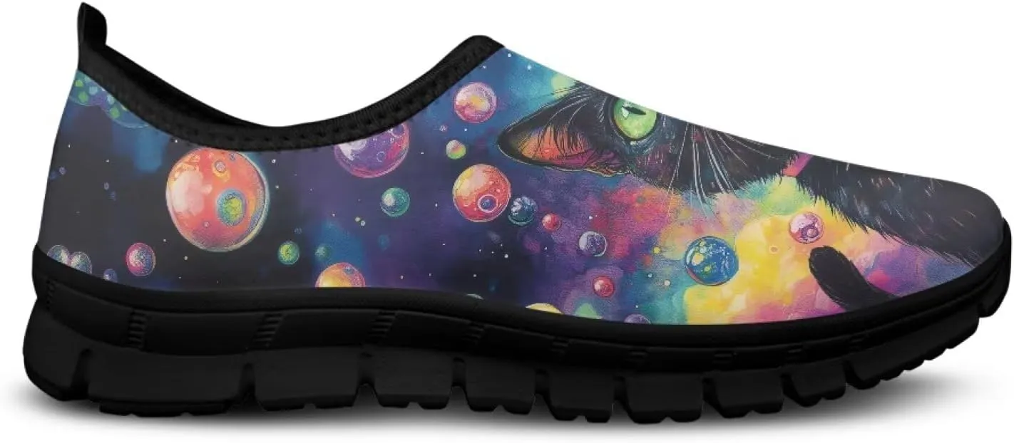 Walking Shoes for Women Slip On Low Top Casual Flat Sneakers Lightweight Breathable Mesh Tennis Footwear