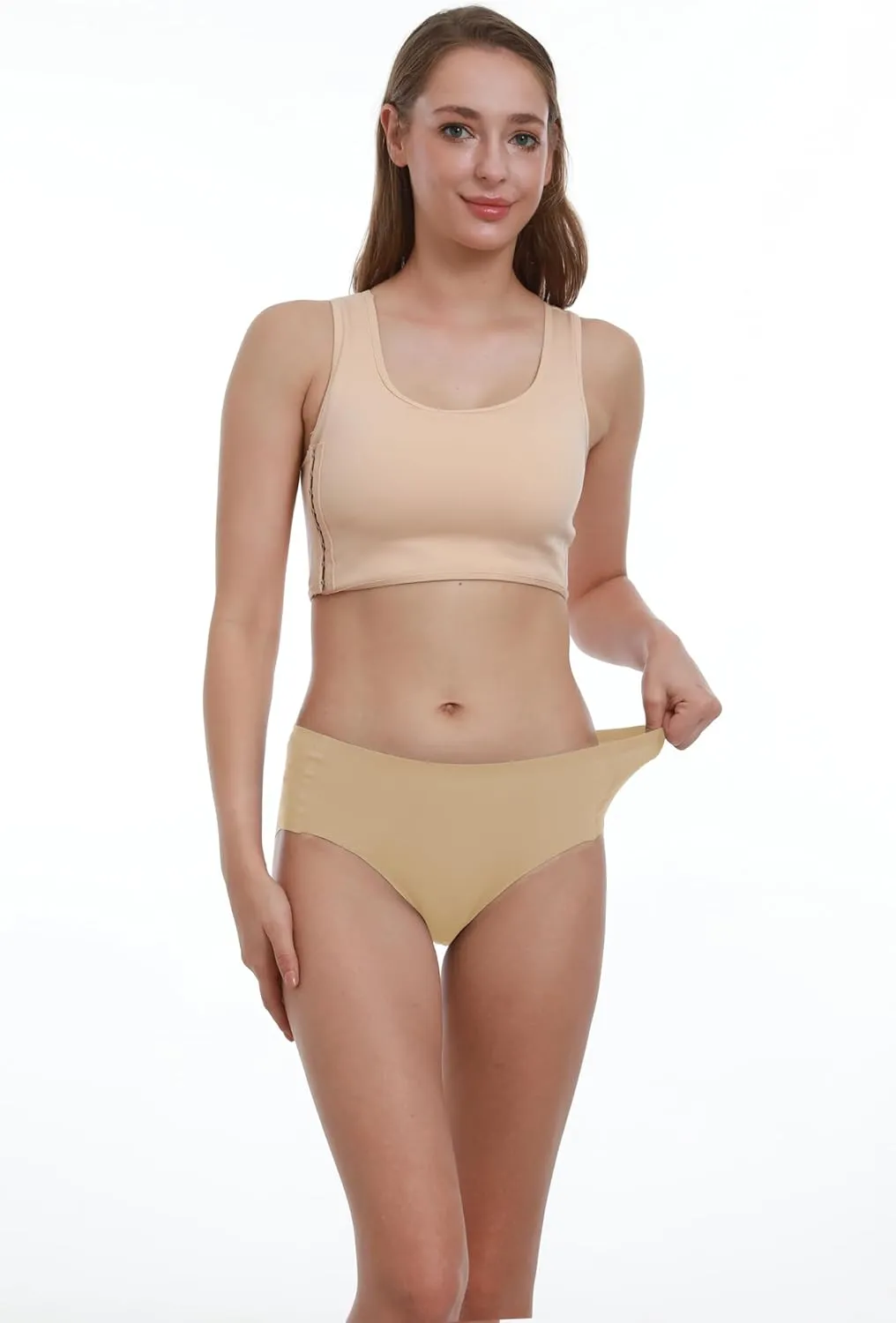 WANDER Womens Seamless Underwear 3-Pack Pure Invisible Breathable Brief Ladies Stretch Hipster Panties