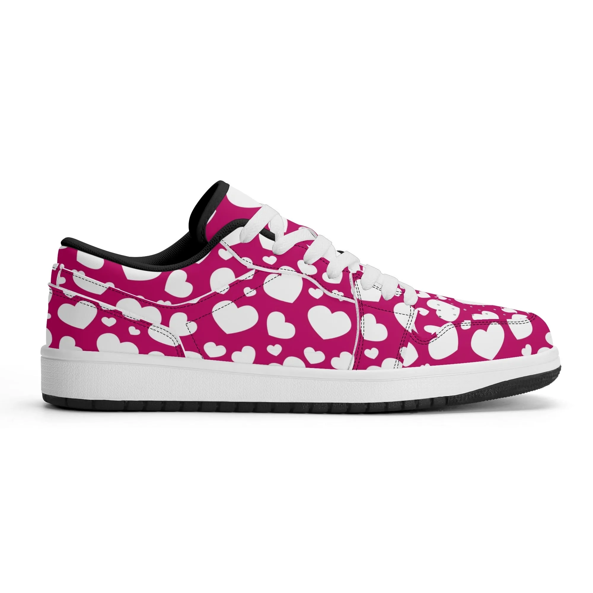 White Hearts Low Top Leder Sneaker für Herren