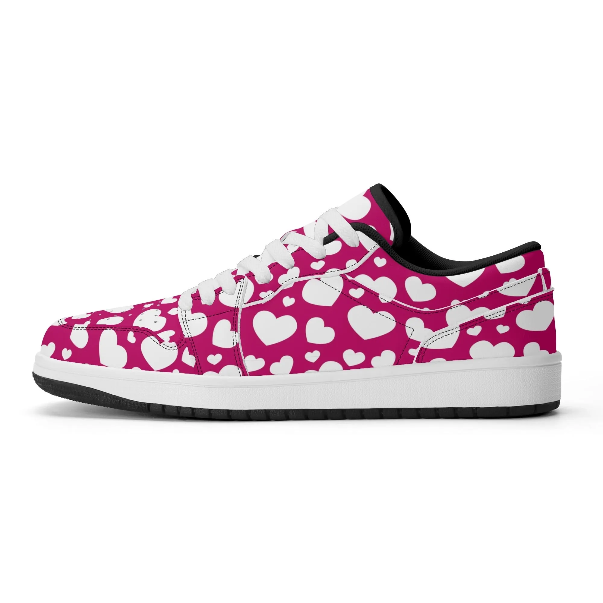 White Hearts Low Top Leder Sneaker für Herren