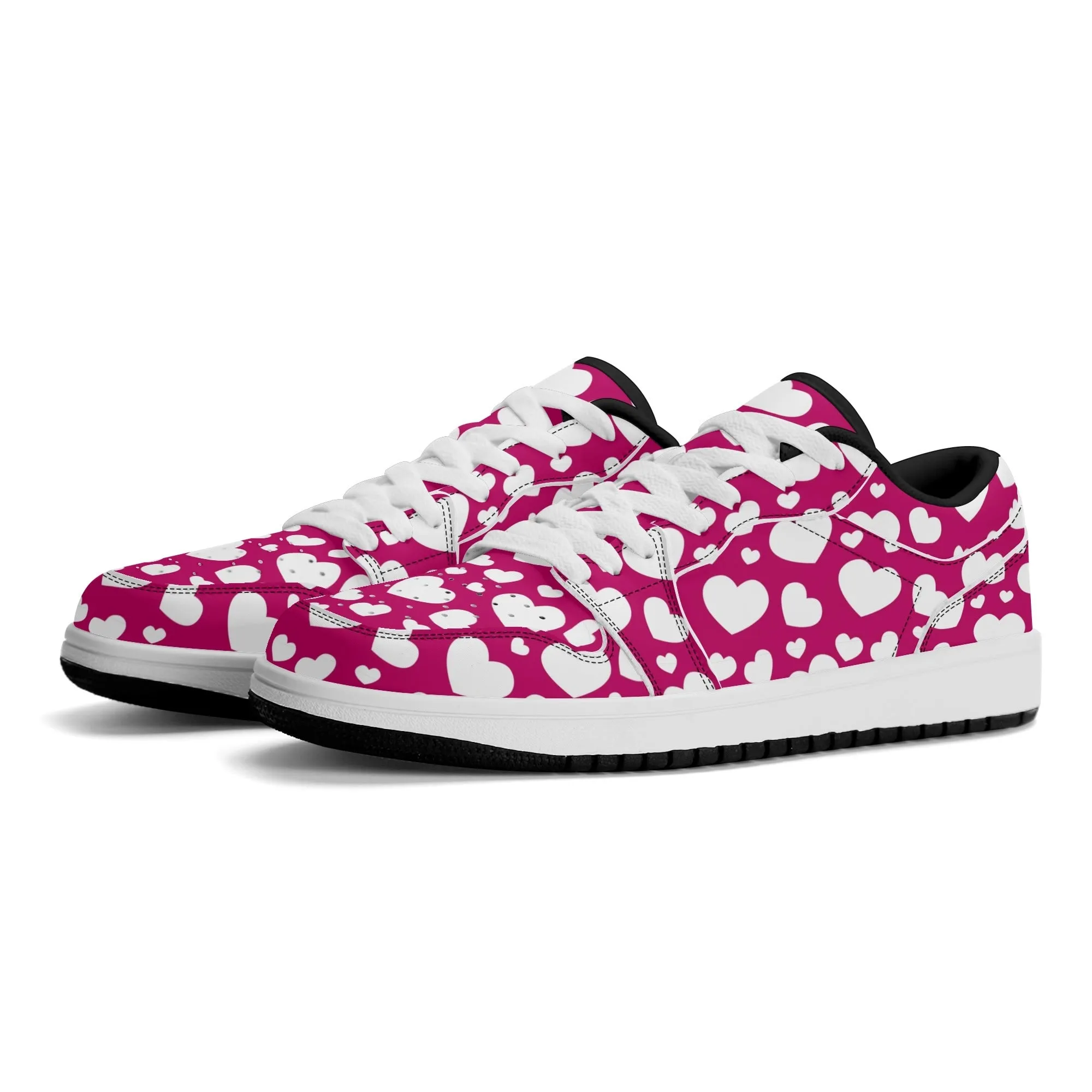 White Hearts Low Top Leder Sneaker für Herren