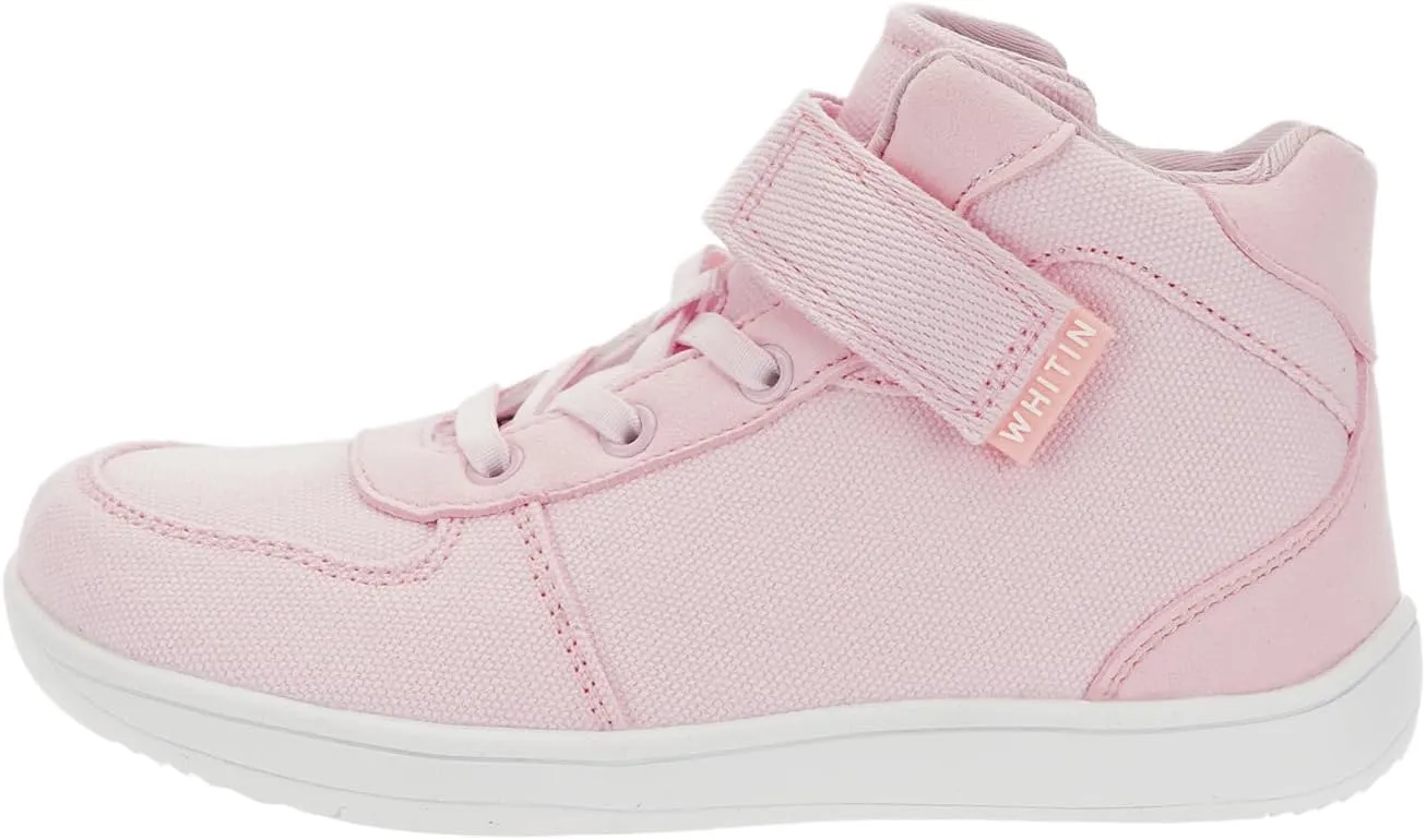 WHITIN High Top Boys/Girls Wide Barefoot Shoes   Zero Drop   Minimalist Sneaker for Little/Big Kids