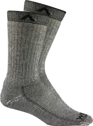 Wigwam Merino Comfort Hiker 2-Pack Black Ii LG (US Men's Shoe 9-12, Women's Shoe 10-13)