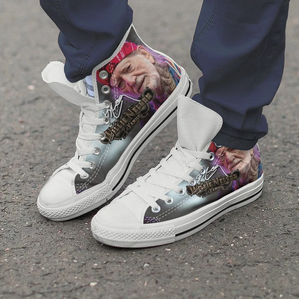 willie nelson mens high top sneakers