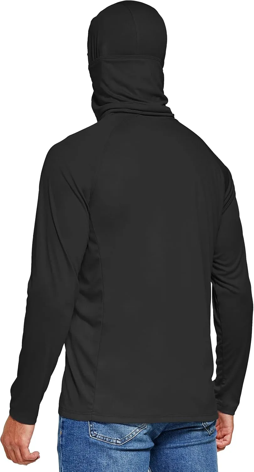 Willit Men's Sun Protection Hoodie UPF 50  Fishing Hiking Shirt Long Sleeve SPF UV Shirt Rash Guard Lightweight