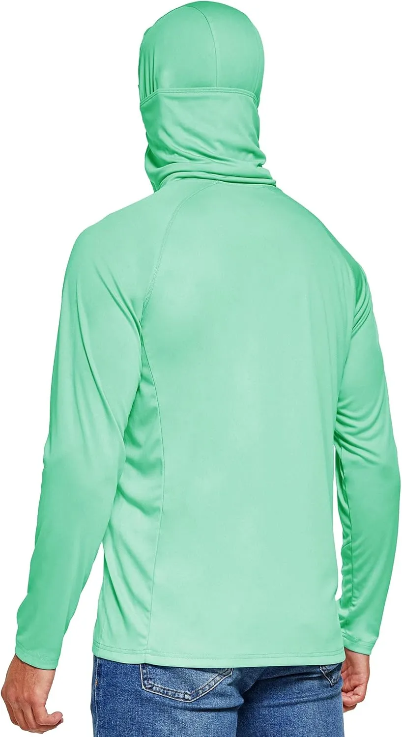 Willit Men's Sun Protection Hoodie UPF 50  Fishing Hiking Shirt Long Sleeve SPF UV Shirt Rash Guard Lightweight
