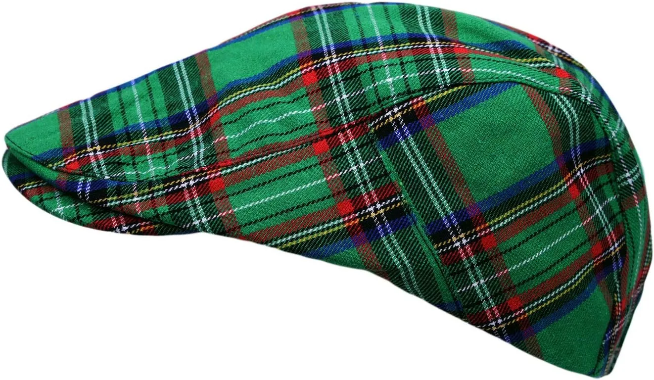 WITHMOONS Newsboy Flat Cap Tartan Check Plaid Outdoors Beret Hat YZ30078