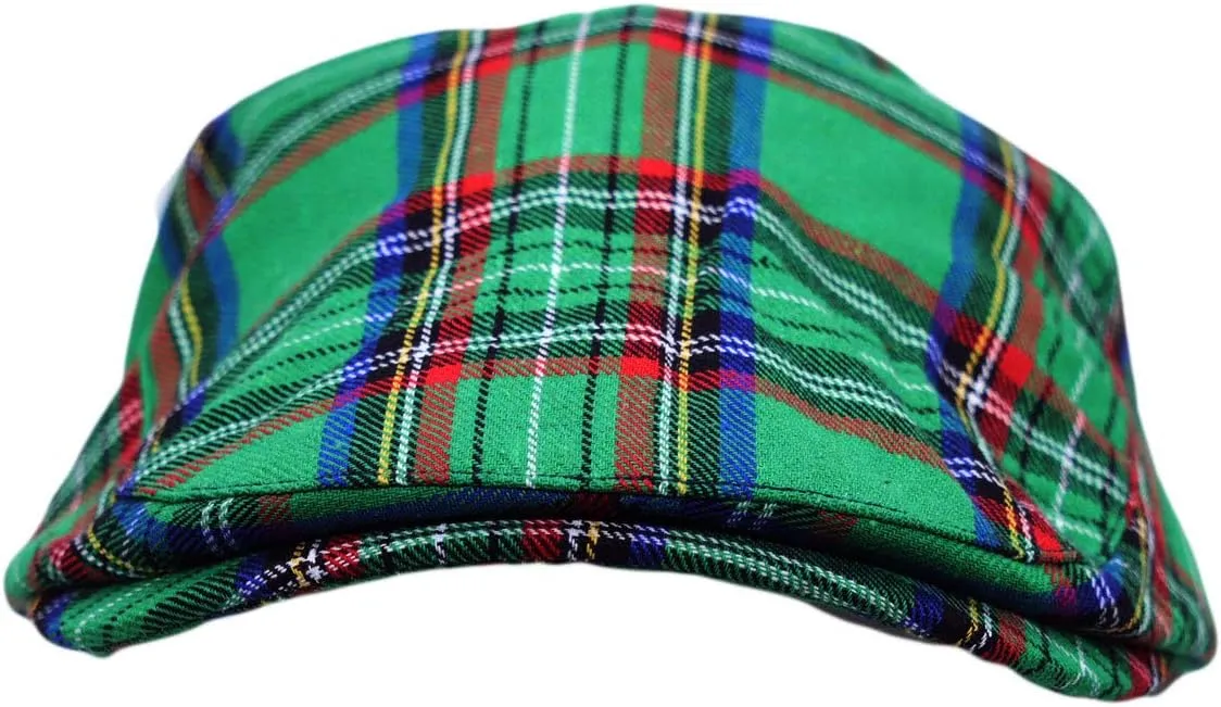 WITHMOONS Newsboy Flat Cap Tartan Check Plaid Outdoors Beret Hat YZ30078