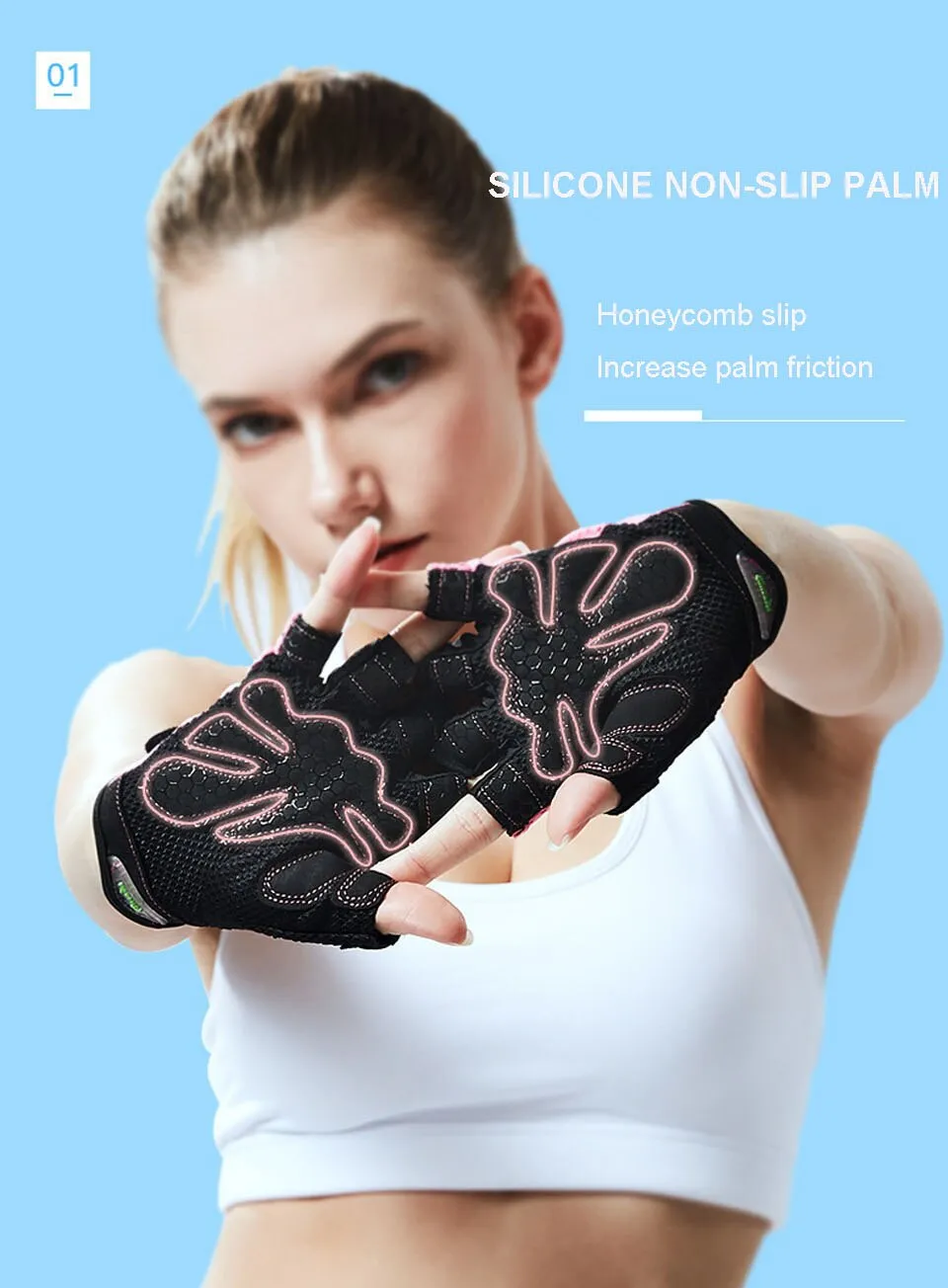 Women Breathable Sports Gloves