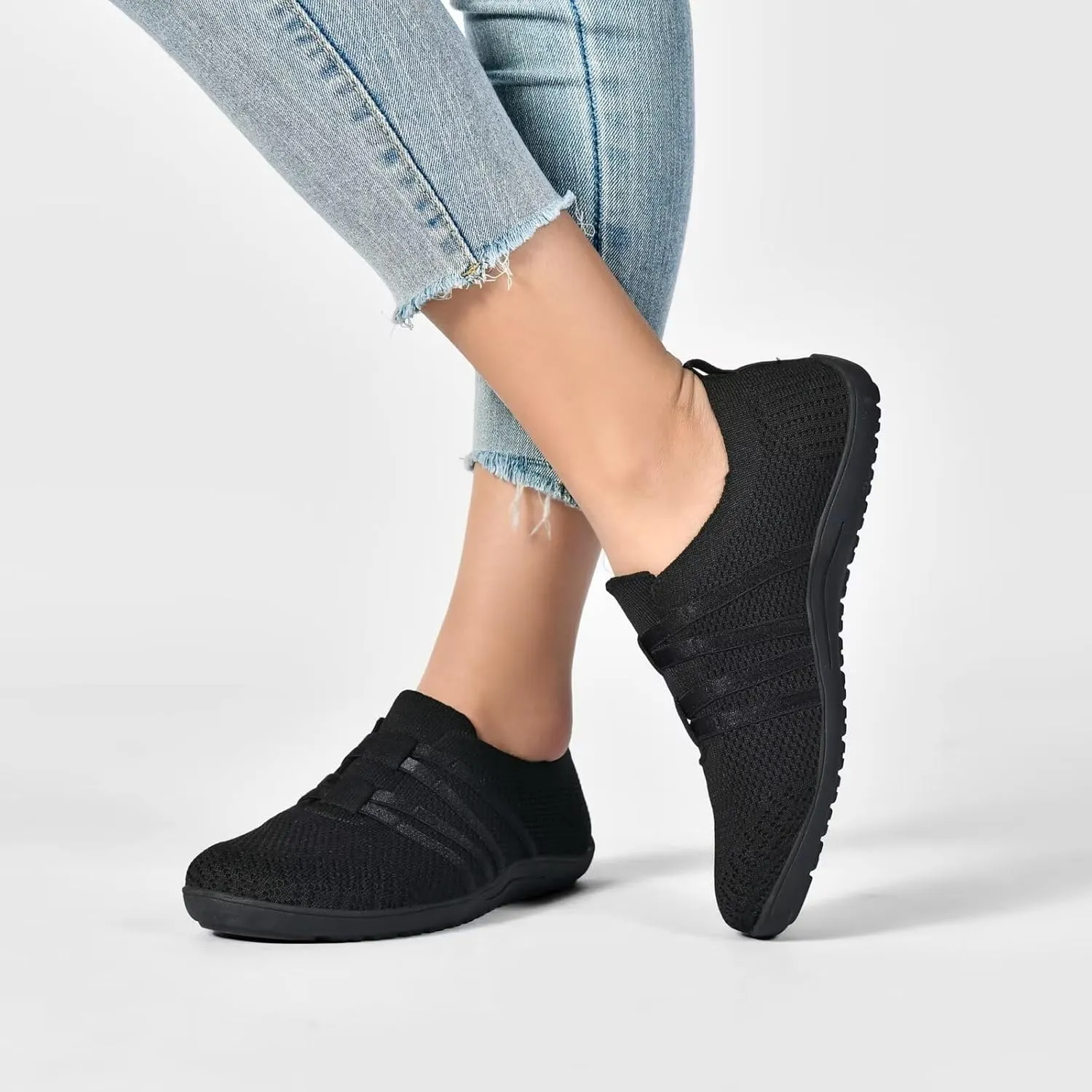 Women's Minimalist Barefoot Walking Shoes Wide Toe Box Flats Lightweight Casual Gym Athletic Sneakers