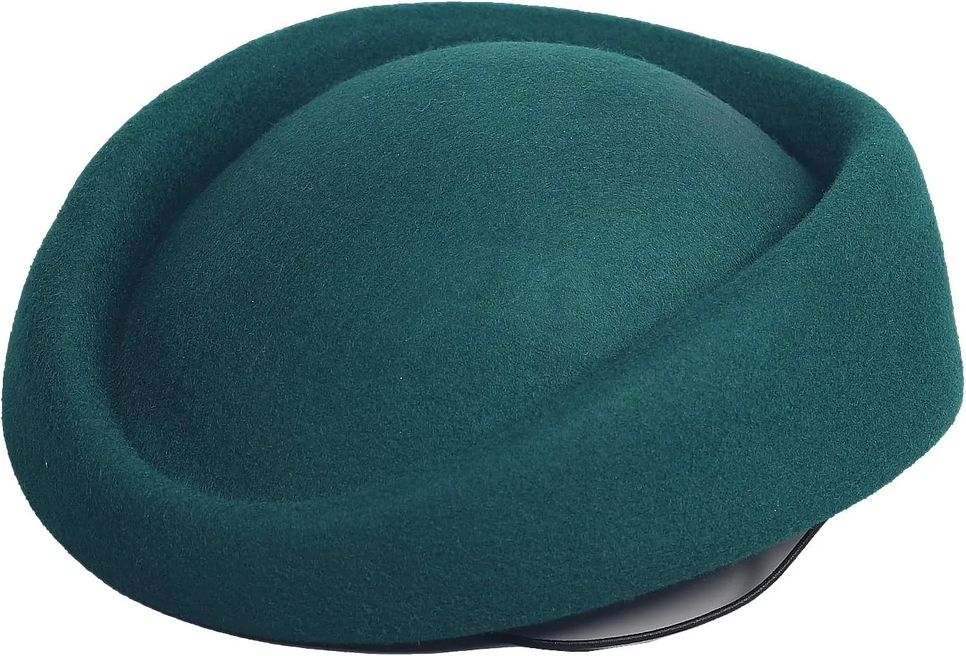 Wool Felt Beret Derby Fascinator Hats for Women Ladies Church Tea Party Formal Wedding Pillbox Hat