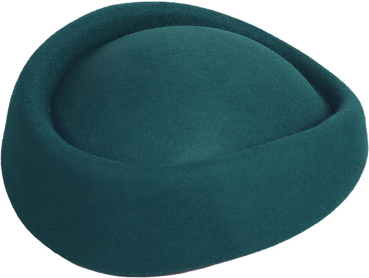 Wool Felt Beret Derby Fascinator Hats for Women Ladies Church Tea Party Formal Wedding Pillbox Hat