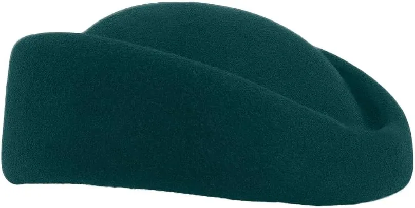 Wool Felt Beret Derby Fascinator Hats for Women Ladies Church Tea Party Formal Wedding Pillbox Hat