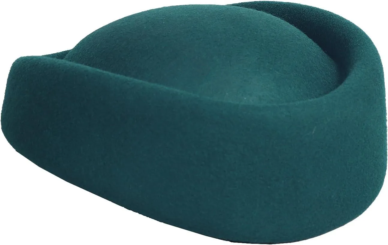Wool Felt Beret Derby Fascinator Hats for Women Ladies Church Tea Party Formal Wedding Pillbox Hat