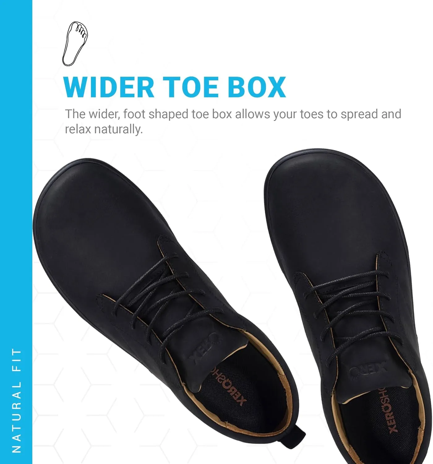 Xero Shoes Men's Glenn Leather Barefoot Dress Casual Shoe